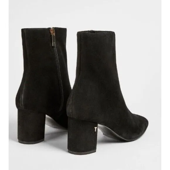 NEW! Ted Baker Neomie Ankle Boots Suede Black EU 40 Women’s US 10