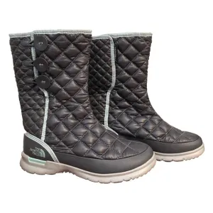 NEW! THE NORTH FACE Womens 5 Snow BOOTS Thermoball Insulated Button Quilted Gray
