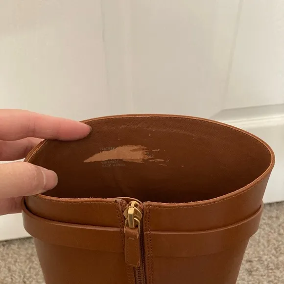 New Tory Burch Brown Leather Riding Boots