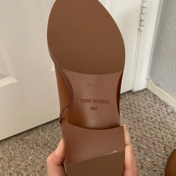 New Tory Burch Brown Leather Riding Boots
