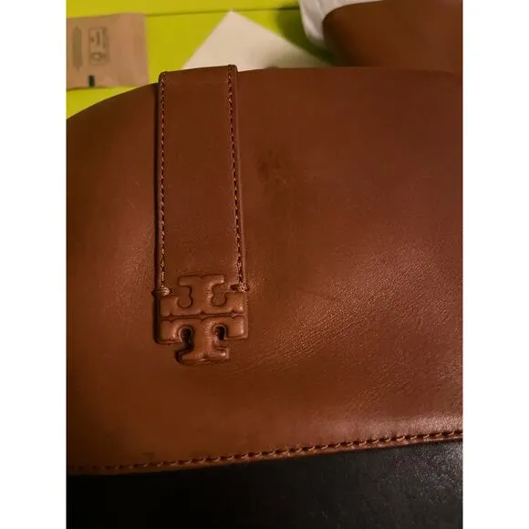 NEW Tory Burch Double T Riding Boots Vachetta Leather Women's Size 9 ($678)