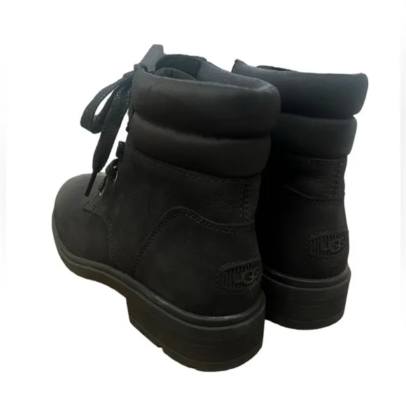New UGG Women's Harrison Lace Waterproof Leather Boots - Sz 9.5