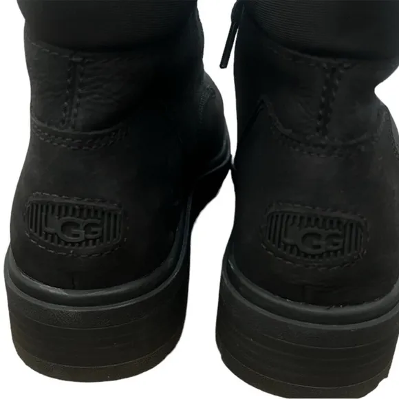 New UGG Women's Harrison Lace Waterproof Leather Boots - Sz 9.5