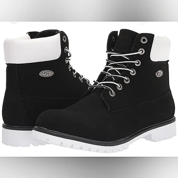 New w/o Box Lugz Convoy Classic 6-inch Faux Suede Lace-Up Lug Sole Chukka Boots