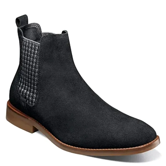 New w/o Box Stacy Adams Gabriel Genuine Suede Pull-On Chelsea Ankle Boots 11.5