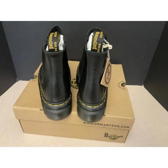 New! Womens Dr. Martens  Audrick Black Leather Platform Chelsea Boots. Size 7.