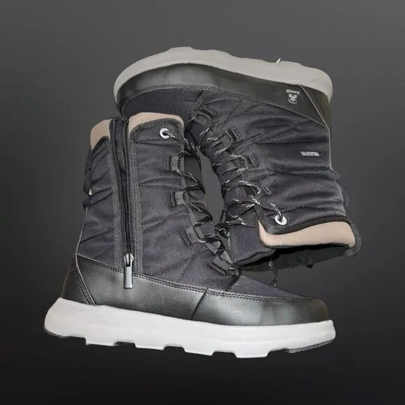 NEW Women’s Kamik Black Fleece Lined Lea Mid Winter Snow Boots Size 10