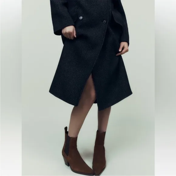 New! Zara women’s Sz 9, Brown Suede  Ankle Boots.