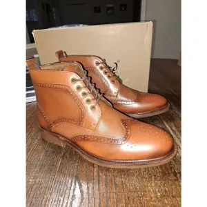 New Mens 11.5 Arkbird Brown Leather Dress Oxford Chukka Ankke Boots NWT