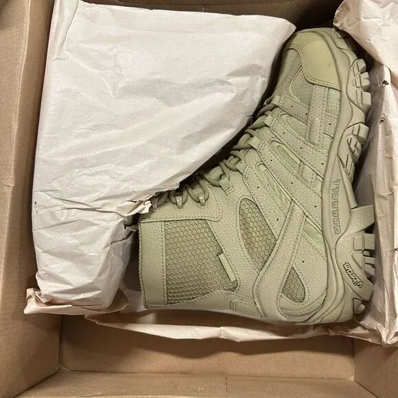 New Merrell Moab 2 8&quot; Tactical Waterproof Combat Boots Coyote Khaki 8