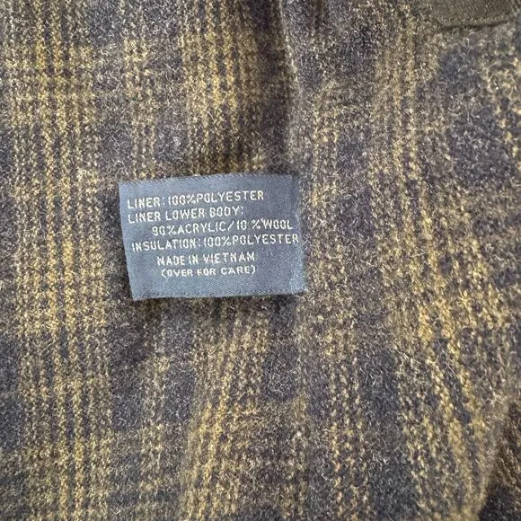 Newport Harbor Mens Jacket Removable Wool Interior and Collar Front Pockets M