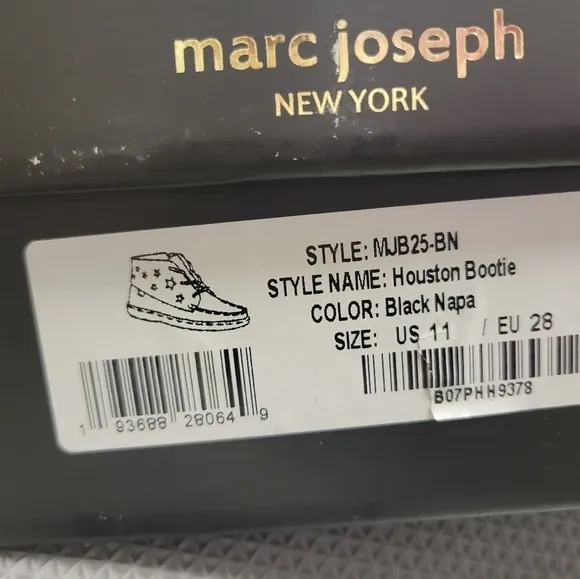 NIB Marc Joseph Kids Houston Bootie leather boots Size 11