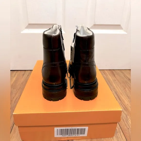 NIB Miz Mooz Leather Wool Lined Lace-Up Boots