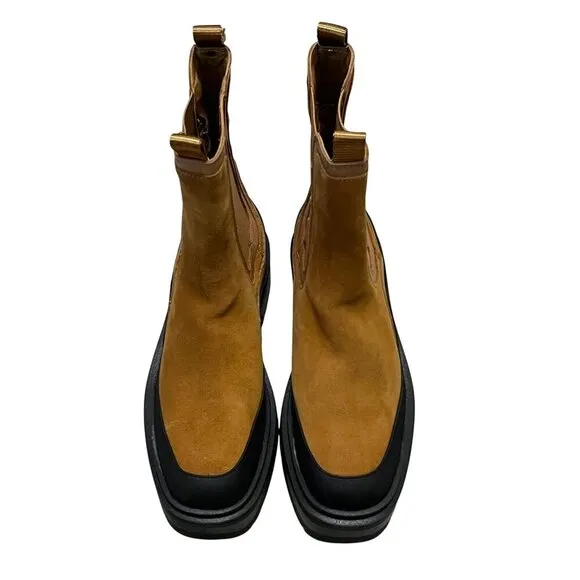 NIB Sam Edelman Lulia Camel Suede Chunky Ankle boots size 7.5