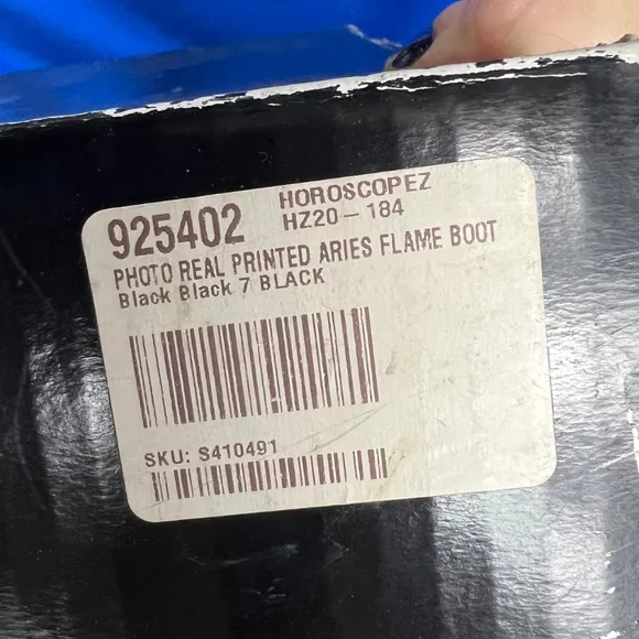 NIB/NWT |•HOROSCOPEZ•| DOLLS KILL PHOTO REAL PRINTED ARIES FLAME BOOT SIZE 7