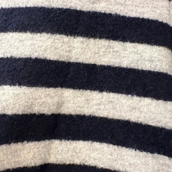 Nicholas Women’s Wool Striped Flare Skirt Navy &amp; Cream US 2