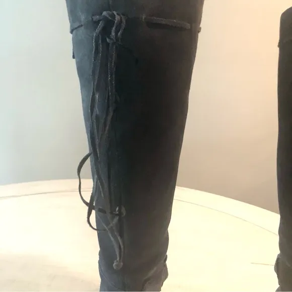 Nieman Marcus Gray Suede Boots
