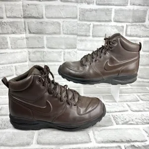 Nike ACG Manoa Men's Size 8.5 Brown Leather Hiking Boots