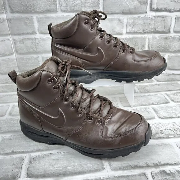 Nike ACG Manoa Men's Size 8.5 Brown Leather Hiking Boots