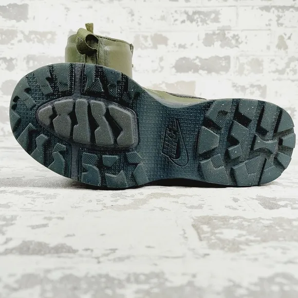 Nike Air Max Goaterra 2.0 Cargo Khaki Green Logo Lace Up Ankle Boots E874