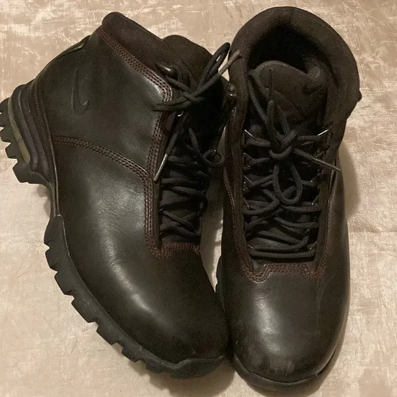 Nike Air Primo Leather Boots Hiking Trail Air Sole Unit