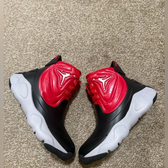 Nike PS Air Jordan Drip 23 Rain Snow Winter Boots Black/Red CT5798-006 Size 2Y