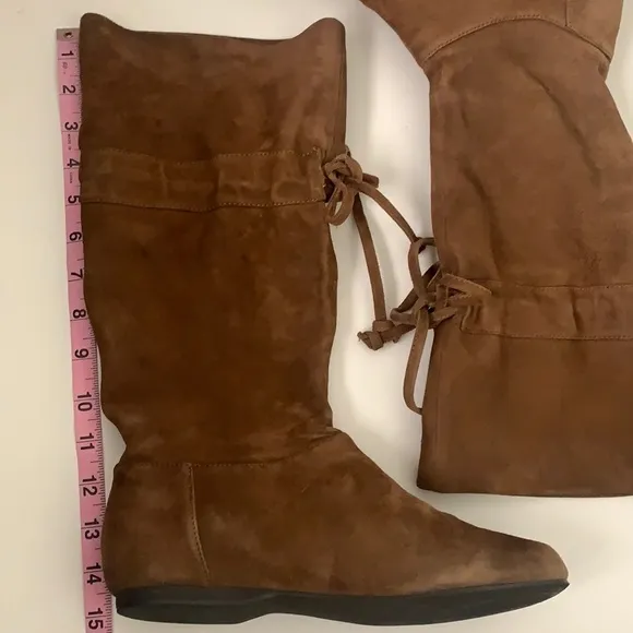 Nine West Dark Natural Suede Boots