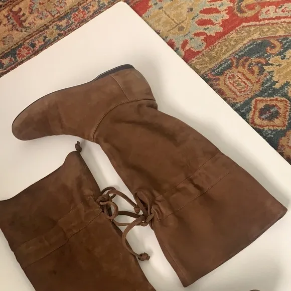 Nine West Dark Natural Suede Boots