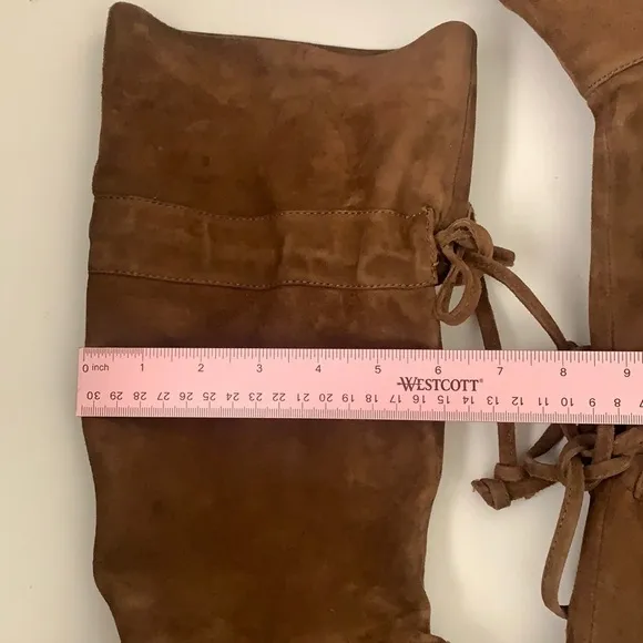 Nine West Dark Natural Suede Boots