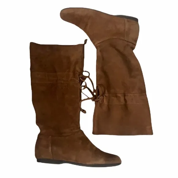 Nine West Dark Natural Suede Boots