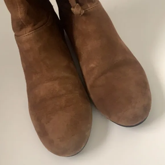 Nine West Dark Natural Suede Boots