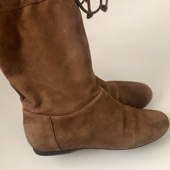 Nine West Dark Natural Suede Boots