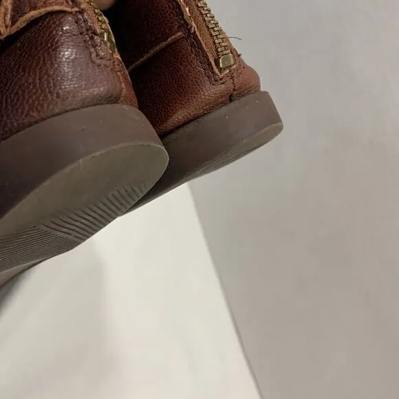 Nine West brown size 8 riding boots leather upper