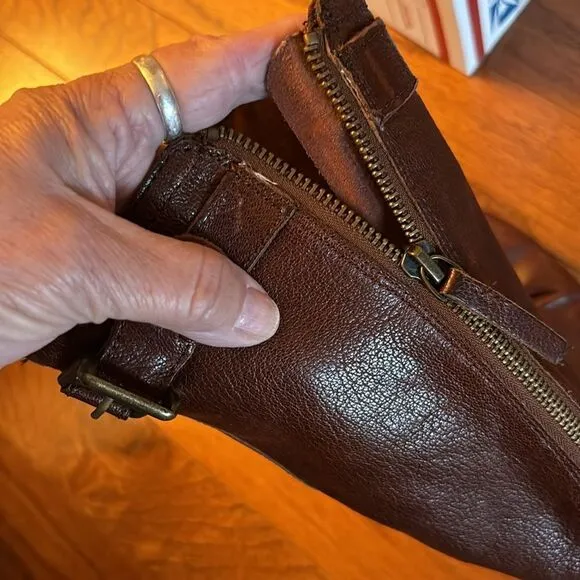 Nine West brown size 8 riding boots leather upper