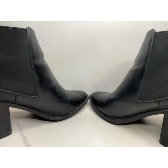 Nisolo Leather Women's Heeled Slip-on Waterproof Chelsea Boots Size 7.5