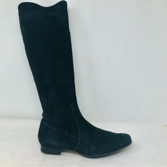 Noa Noa Black Suede Riding Boots Italy