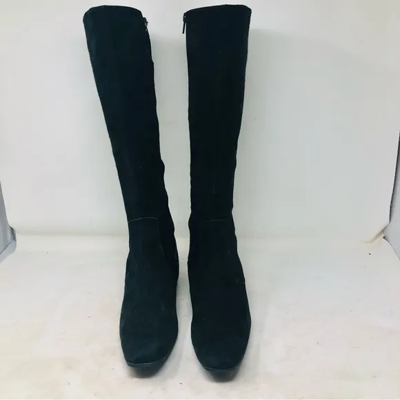 Noa Noa Black Suede Riding Boots Italy