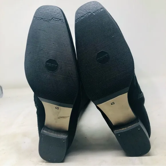 Noa Noa Black Suede Riding Boots Italy