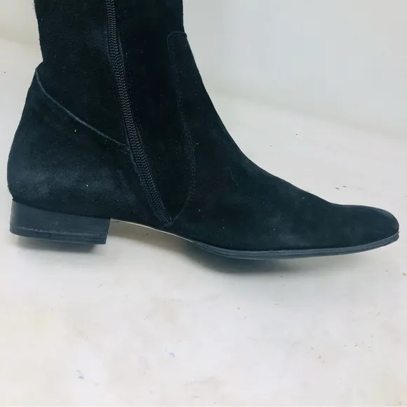 Noa Noa Black Suede Riding Boots Italy