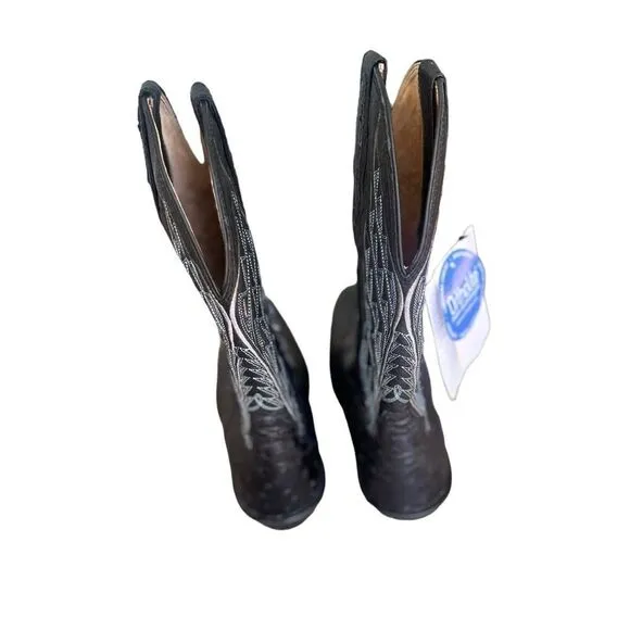 Noble Equestrian Ladies Black Sahara All Around T Toe Boot 10 NWT