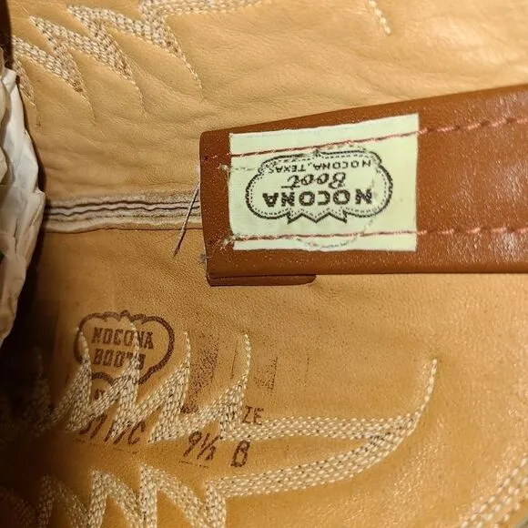 Nocona Cowboy Western Boots Brown Leather