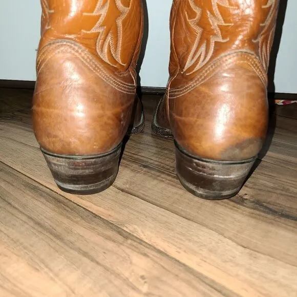 Nocona Cowboy Western Boots Brown Leather