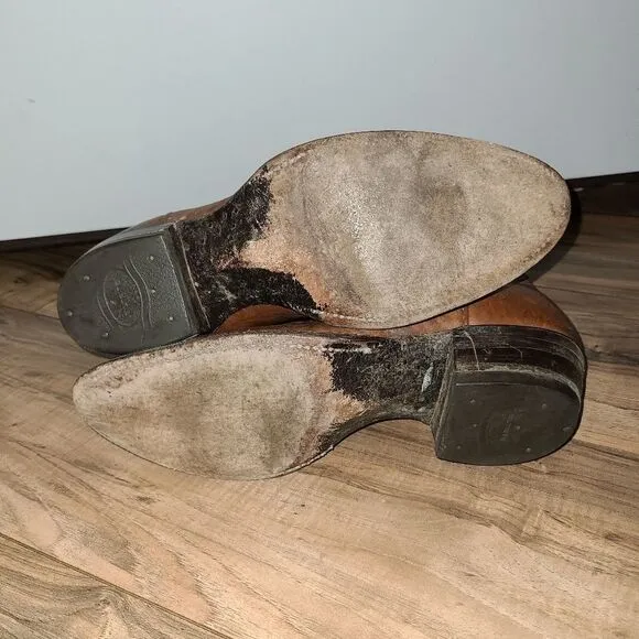 Nocona Cowboy Western Boots Brown Leather