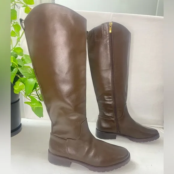 Nordstrom Chocolate Brown‎ Oliver Boots NWOT Leather Tall Boots
