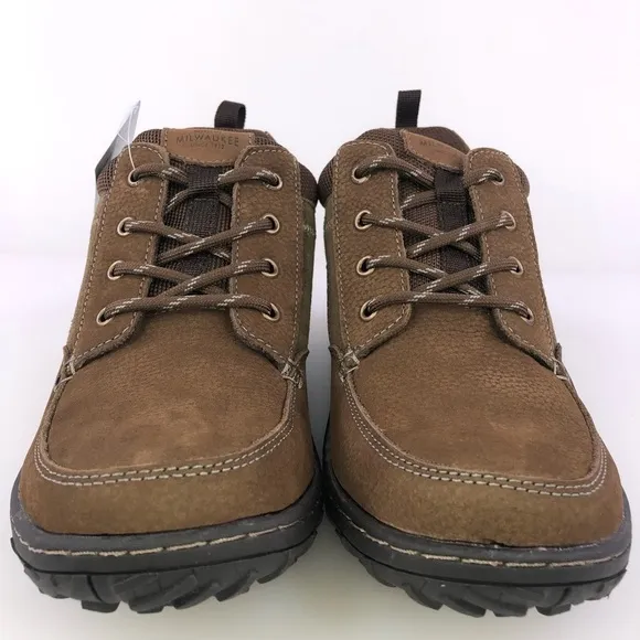 Nunn Bush Brown Leather Quest Hiking Chukka Boots Size 8W