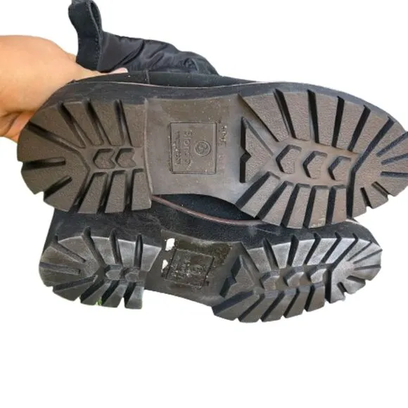 NWOB Blondo Darci Puffer Waterproof Black Ankle Boots Size 5.5M