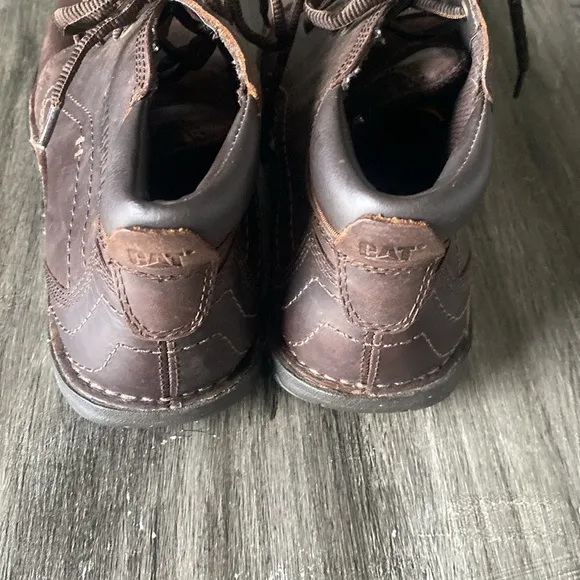 NWOB🍍 Caterpillar Boots Mens Transform Dark Brown Leather P716685 Size 10🍍