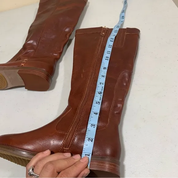NWOB Kelsi Dagger Brooklyn Later Women's size 6 brown leather ridding boots 2706