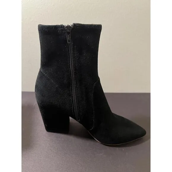 NWOB LOEFFLER RANDALL ISLA BLACK Suede SLIM Ankle Booties/Boots 35/US 5 B $450