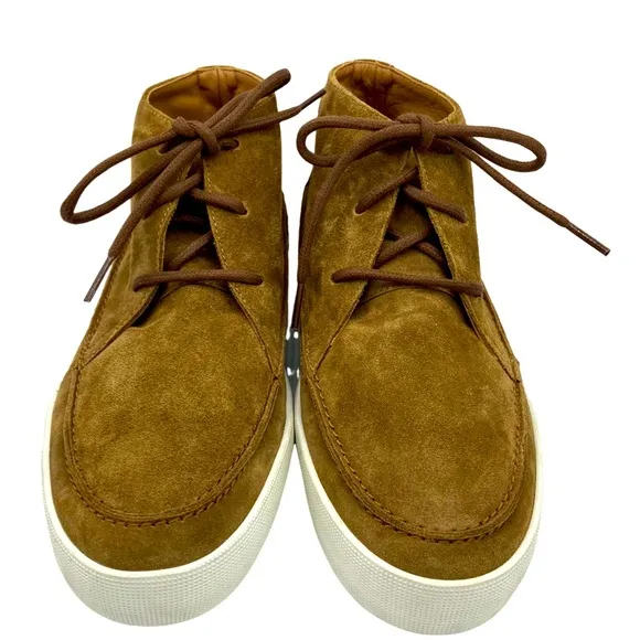 NWOB Longchamp Brown Suede Ankle Boots - Sz Fr 41 = US 8